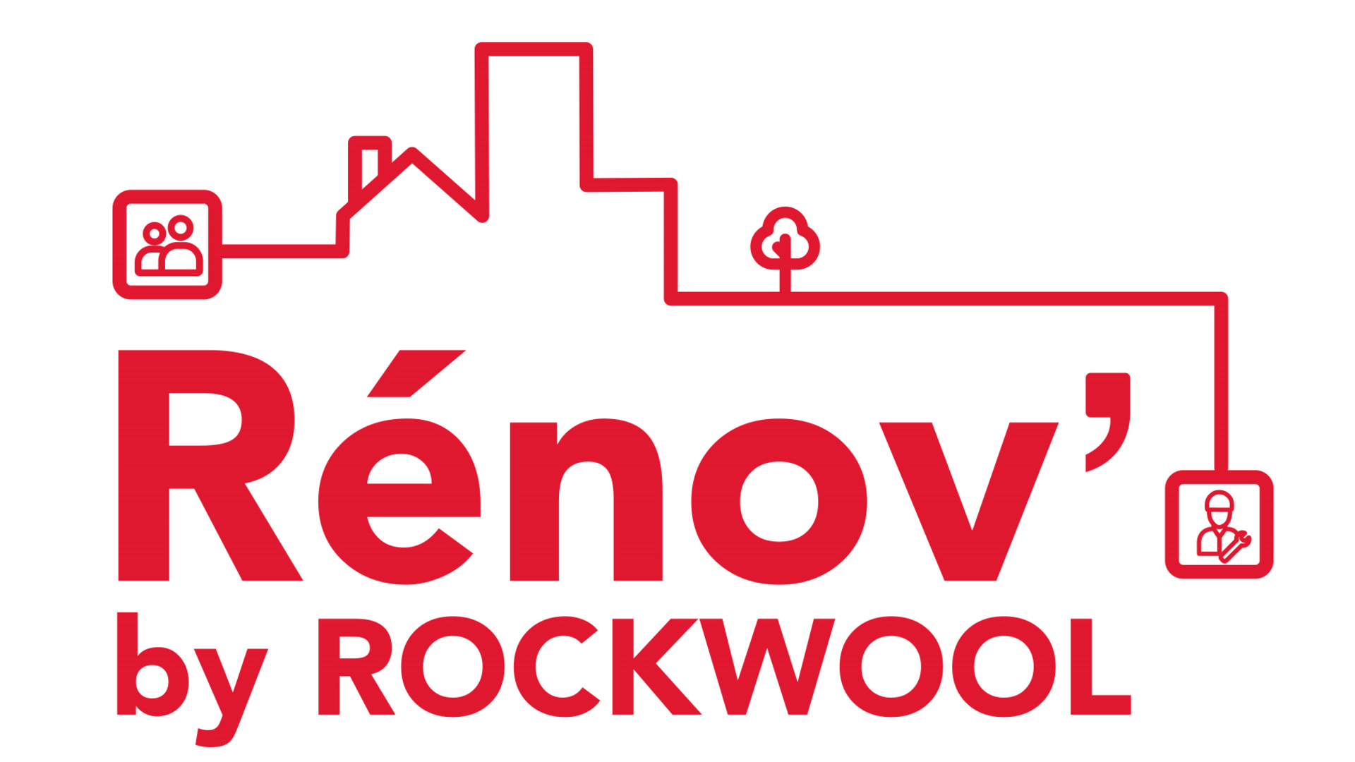 Logo Rénov' by ROCKWOOL (format carré)